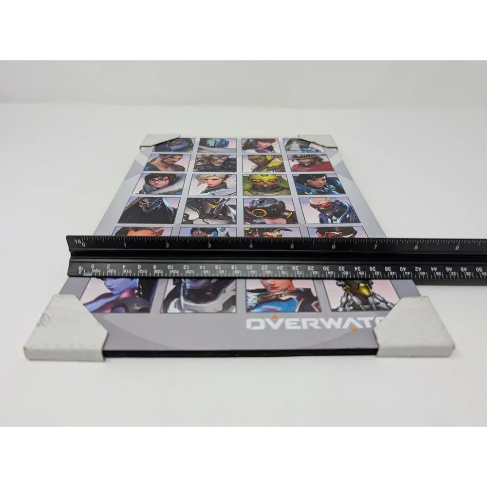 Overwatch Character Collage Wall Art Print Wooden Plaque Video Game Blizzard‎